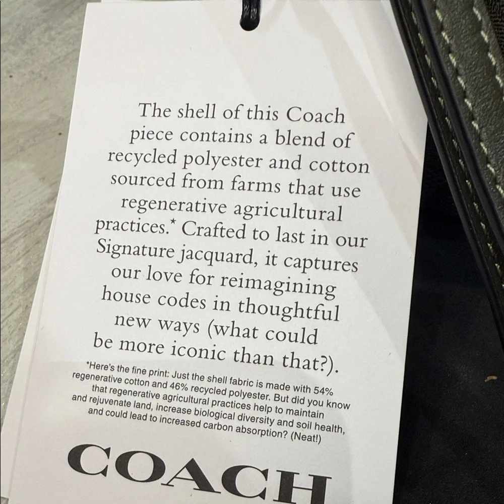 Coach Signature Jacquard Wristlet